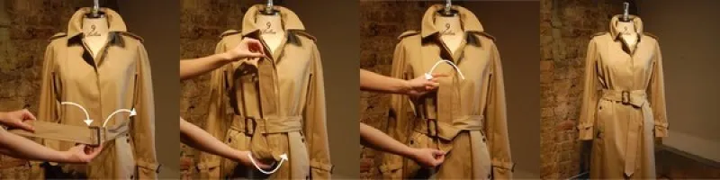 Cách Thắt Nơ Dây Áo Dạ Đơn Giản