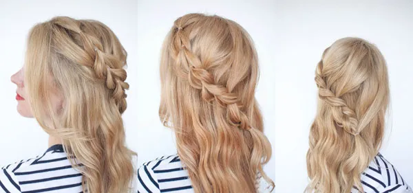 Kiểu tóc xéo đơn giản, đáng yêu hoàn thành