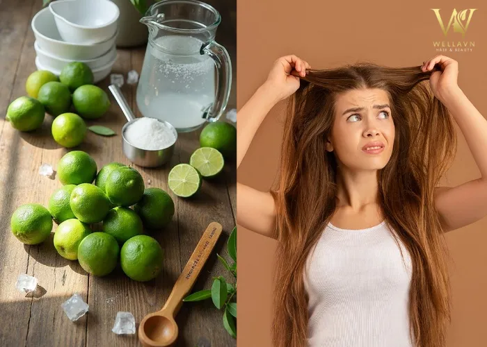 Trị tóc dầu bằng nước cốt chanh