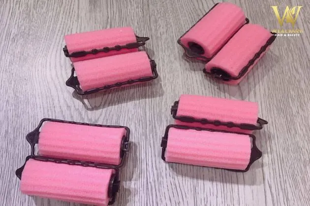 Uốn tóc bằng lô xốp