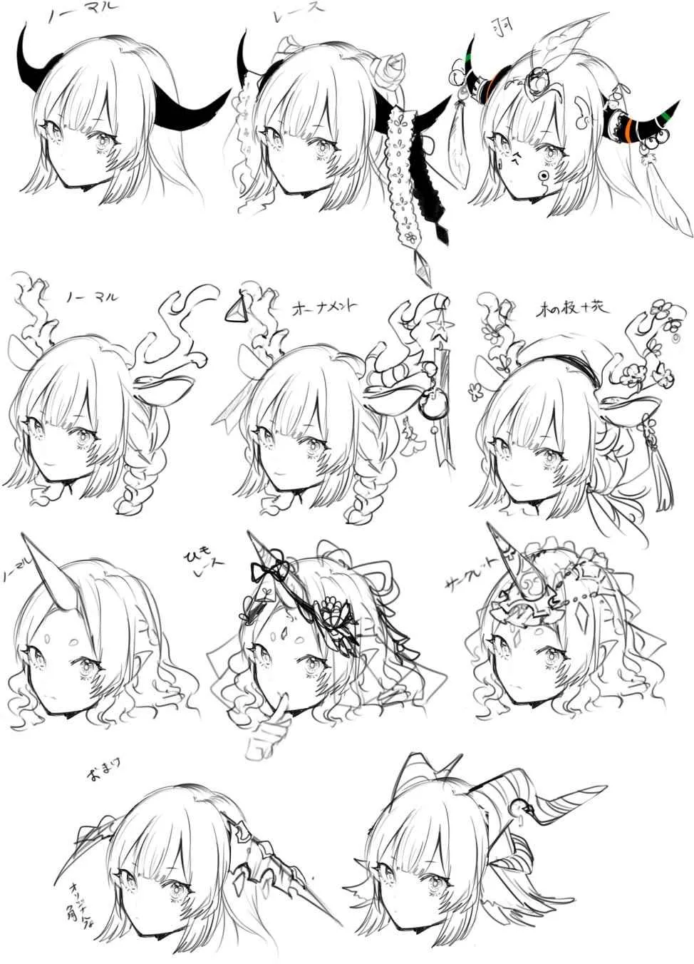 So sánh các phong cách vẽ tóc từ đơn giản đến chi tiết