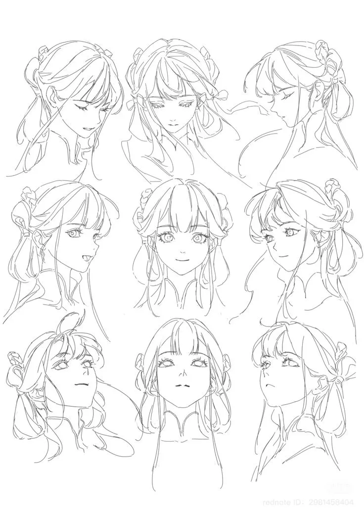 Các bước phác thảo cơ bản cho tóc ngắn và tóc dài nữ