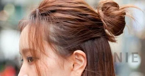 Kẹp tóc càng cua nửa đầu tạo vẻ trẻ trung, gọn gàng cho khuôn mặt