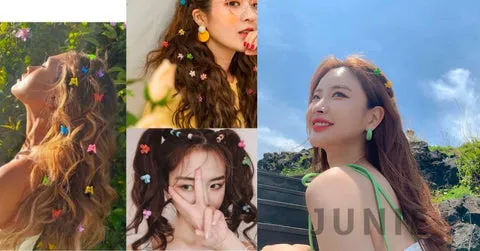 Mẹo kẹp tóc mái đẹp với kẹp hoa nhỏ xinh xắn