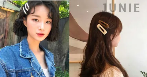 Kỹ thuật kẹp tóc mái đẹp bằng kẹp ngọc trai bản lớn