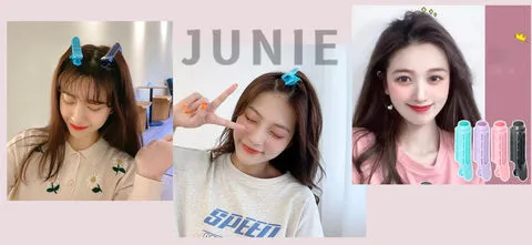 Cách kẹp tóc mái phồng bằng lô mỏ vịt tự dính