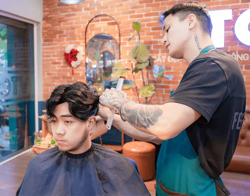 Tạo kiểu tóc ưng ý là hoàn tất quy trình