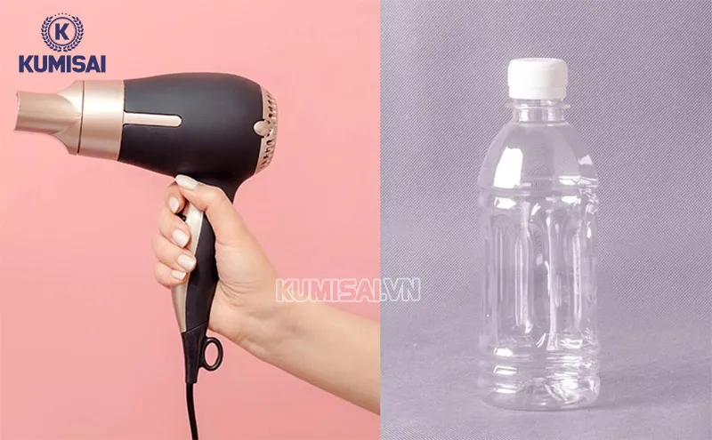 Cách chế tạo phễu hút bụi từ chai nhựa và máy sấy tóc