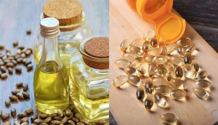 Kết hợp vitamin E và dầu thầu dầu để tăng cường khả năng kích thích mọc tóc