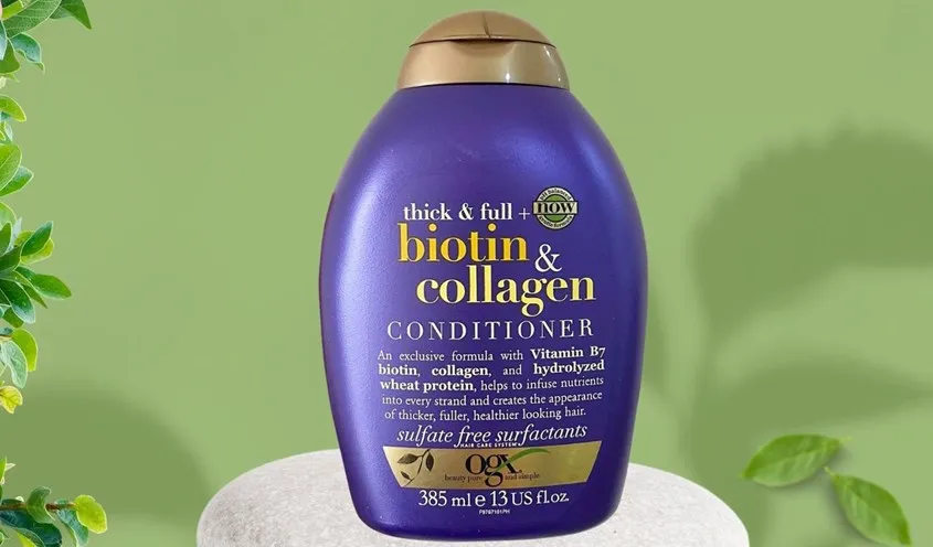 Dầu xả OGX Thick Full Biotin Collagen 385 ml
