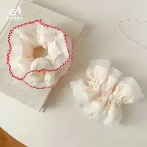 Dây buộc tóc scrunchies cute làm từ vải mềm mại