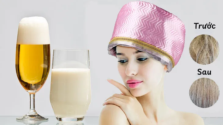Bia và sữa tươi, một công thức ủ tóc bổ sung độ ẩm chuyên sâu