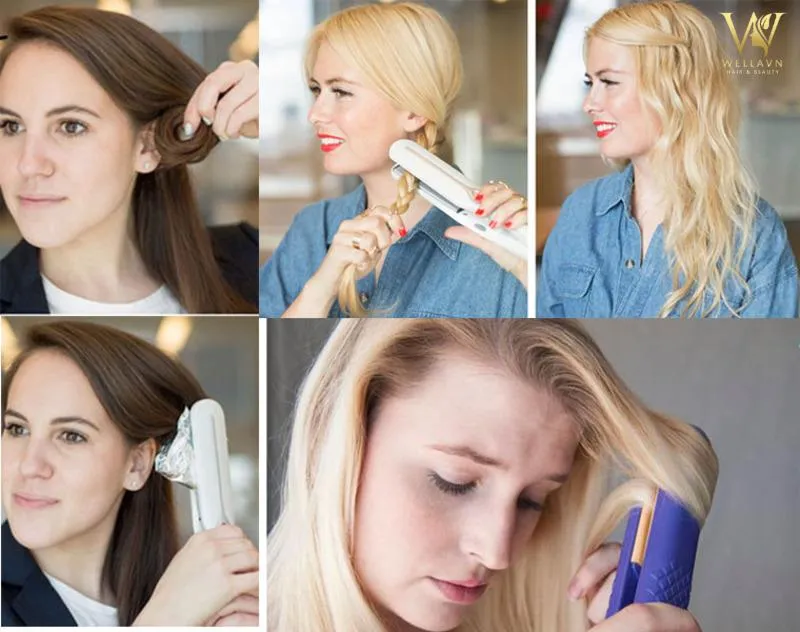 Sử dụng máy là nhiệt để duỗi tóc thẳng, cách làm tóc thẳng nhanh chóng và hiệu quả