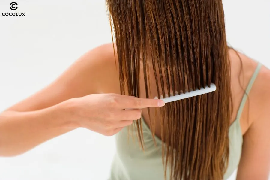 Kỹ thuật chải tóc ẩm giúp tóc suôn thẳng tự nhiên
