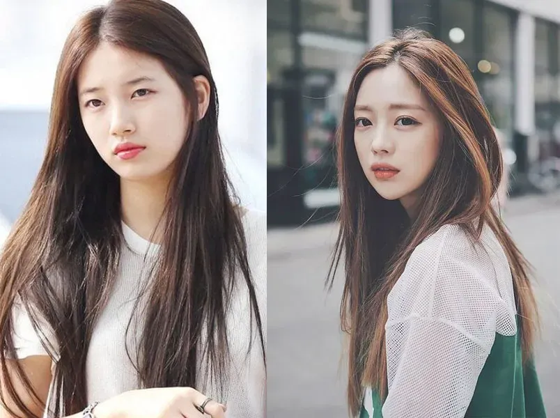 Bàn tay đang chải tóc ướt bằng lược, thể hiện kỹ thuật duỗi tóc không dùng nhiệt tại nhà