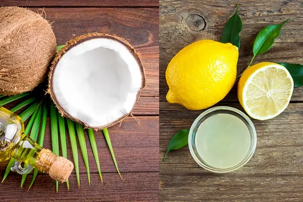 Ủ tóc với dầu dừa và chanh giúp tóc sạch gàu, loại bỏ bụi bẩn và bã nhờn