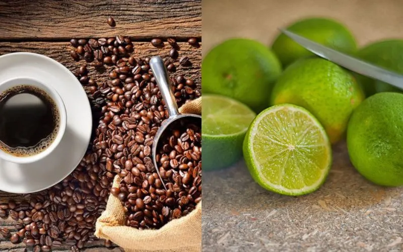 Cà phê kết hợp cùng chanh sẽ tạo nên hỗn hợp gội đầu hoàn hảo, loại bỏ tốt bã nhờn và gàu
