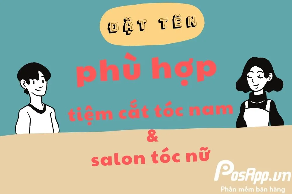 Biển hiệu Hair Salon kết hợp phong cách làm đẹp tóc nam và nữ