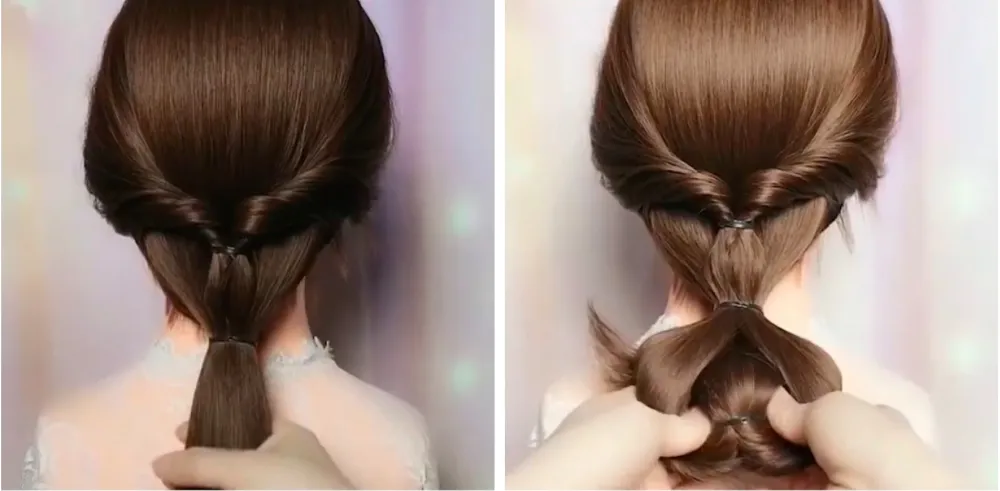Hướng dẫn búi tóc thấp cầu kỳ Hàn Quốc