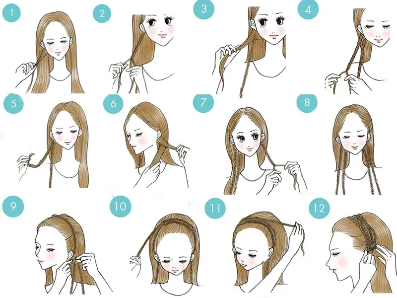 Quy trình hoàn thiện kiểu tóc bới dự tiệc tết giả bờm sang trọng