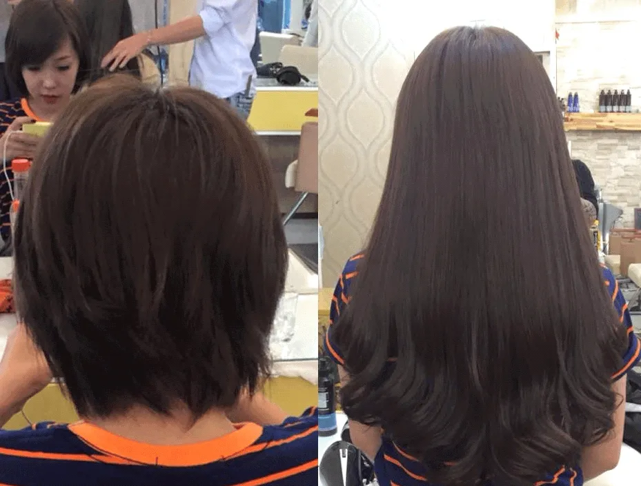 Quá trình chuẩn bị tóc và kỹ thuật nối tóc tết