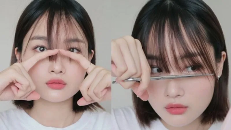 Cách cắt tóc mái thưa dài