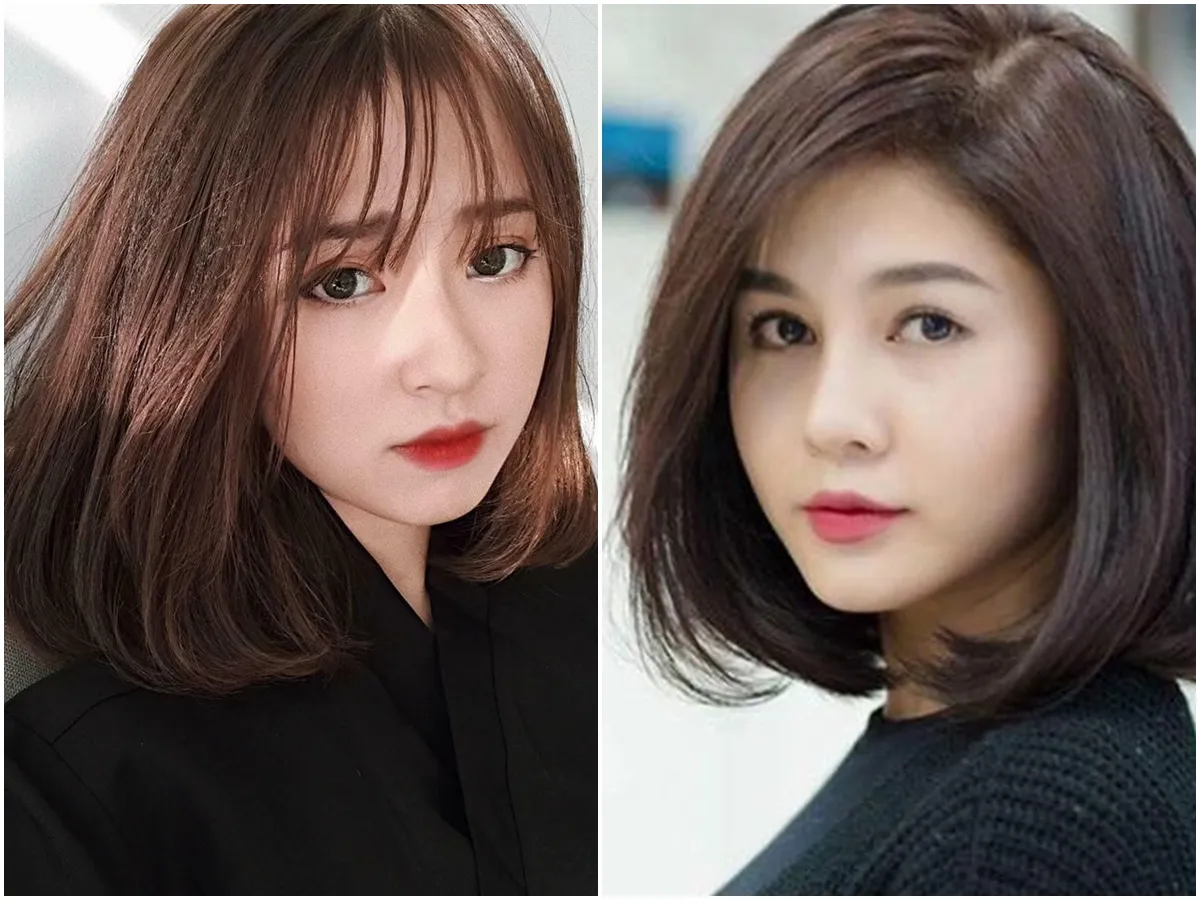 Kiểu tóc ngắn uốn cụp phồng và nhuộm màu sáng, tăng thêm sự đáng yêu và nổi bật.