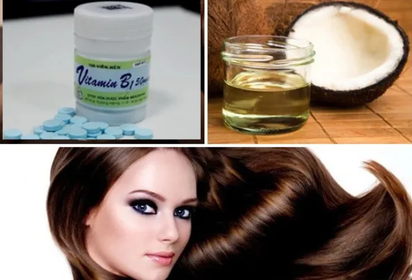 Mô tả hình ảnh: Bột Vitamin B1 đã được nghiền mịn trộn đều với dầu dừa tinh khiết trong một chiếc bát sứ màu trắng