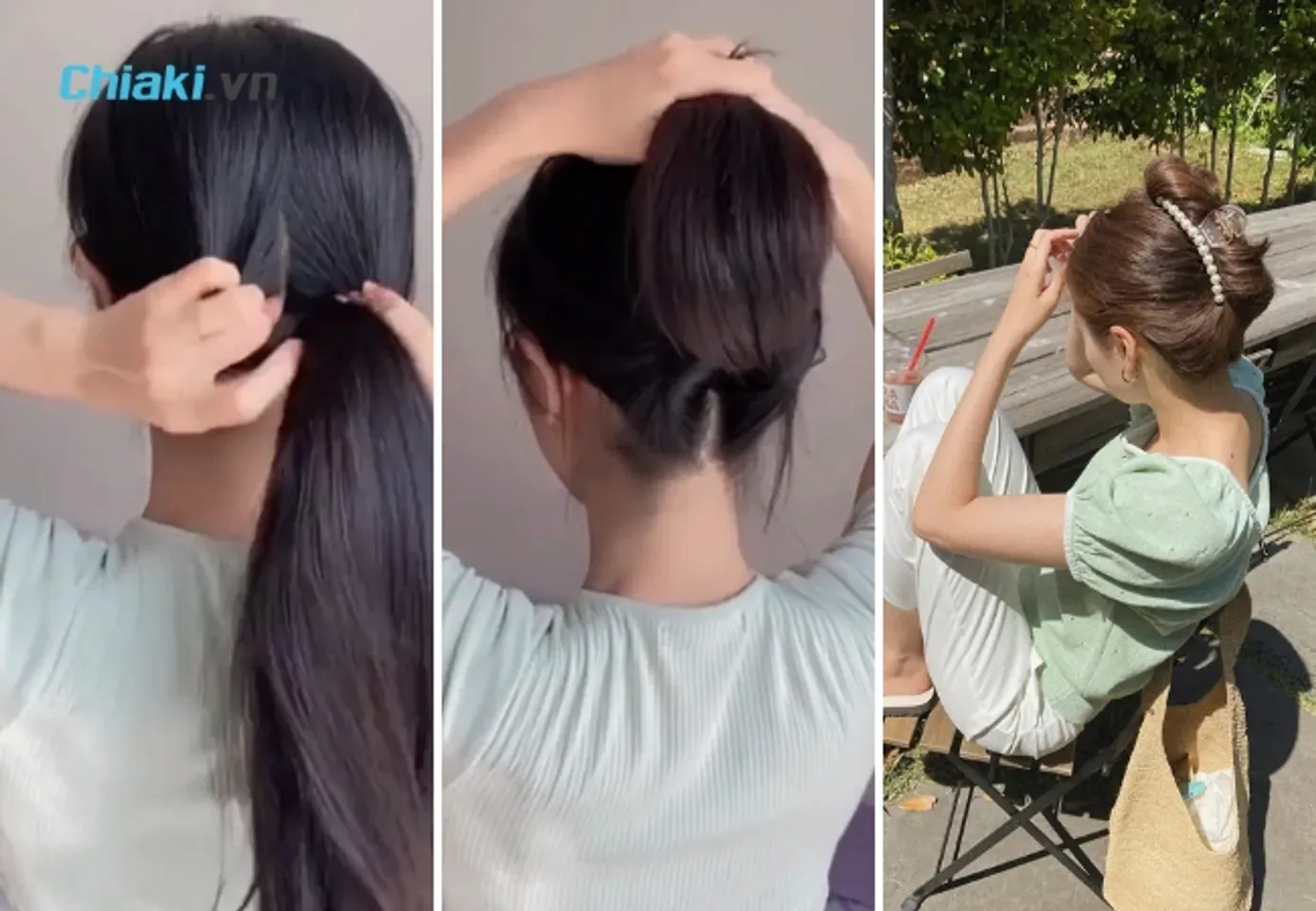 Hướng dẫn cách kẹp càng cua cho tóc dài và dày