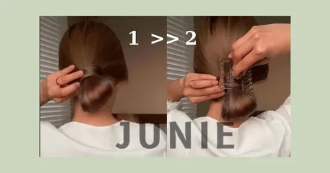 Hướng dẫn cách kẹp tóc kiểu Hàn Quốc búi thấp tự nhiên