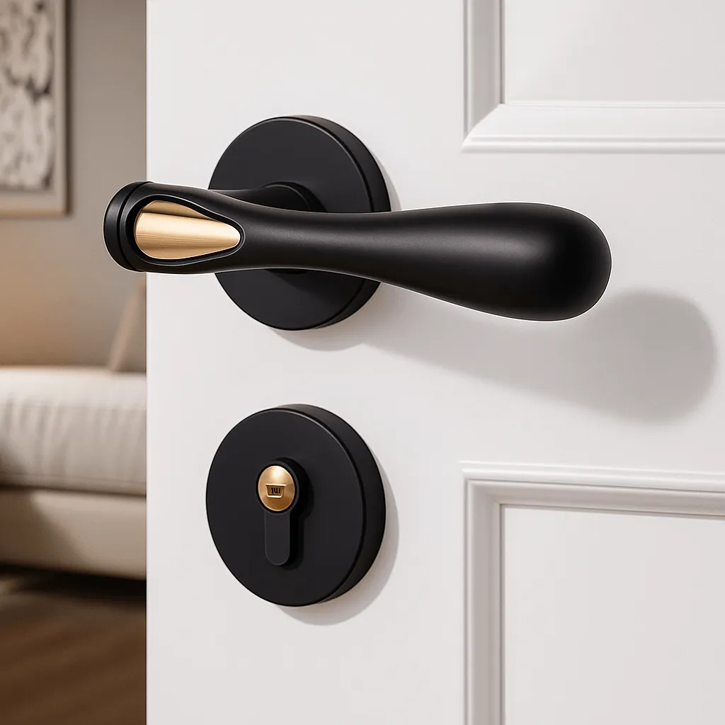 Hình ảnh minh họa cách đưa cây chọc và đòn bẩy vào ổ khóa để thao tác, đây là bước thực hành mở khóa bằng tay