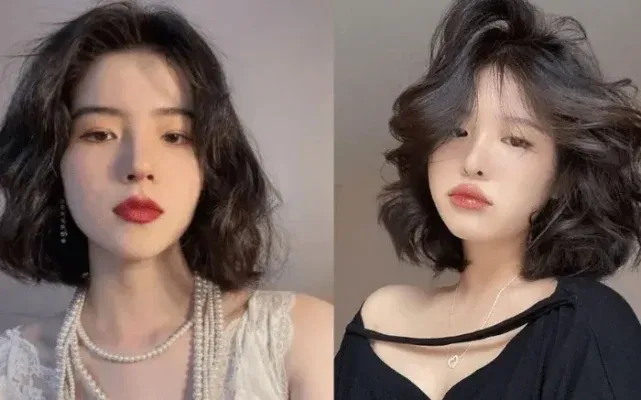 Kiểu tóc layer uốn xoăn ngắn hiện đại và sành điệu