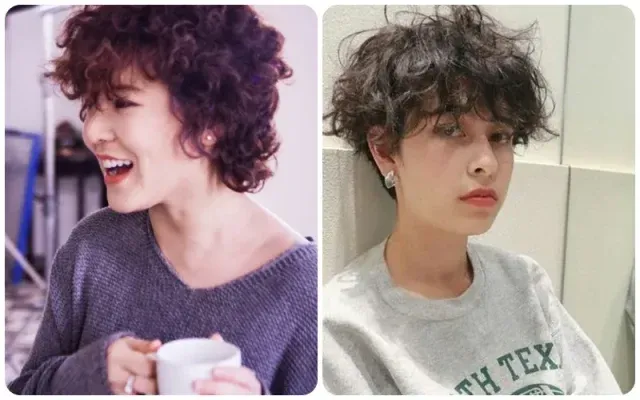 Tóc ngắn uốn xoăn tomboy cá tính và hiện đại