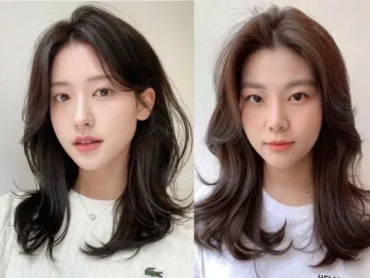 Cô gái với kiểu tóc ngắn uốn sóng ngang vai quyến rũ