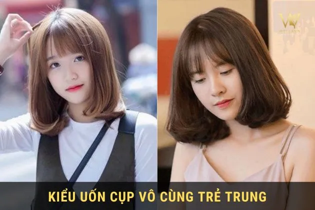 Kiểu uốn cụp vô cùng trẻ trung