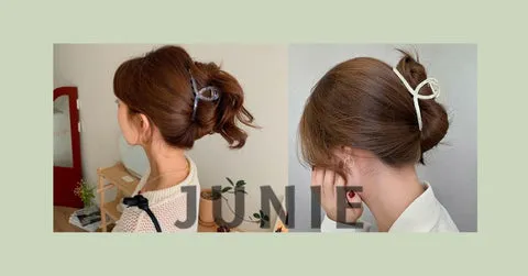 Kỹ thuật búi tóc gấp gọn bằng kẹp càng cua dài