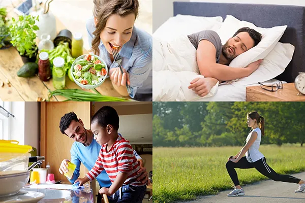 Người phụ nữ đang gội đầu bằng các sản phẩm chăm sóc tóc tự nhiên