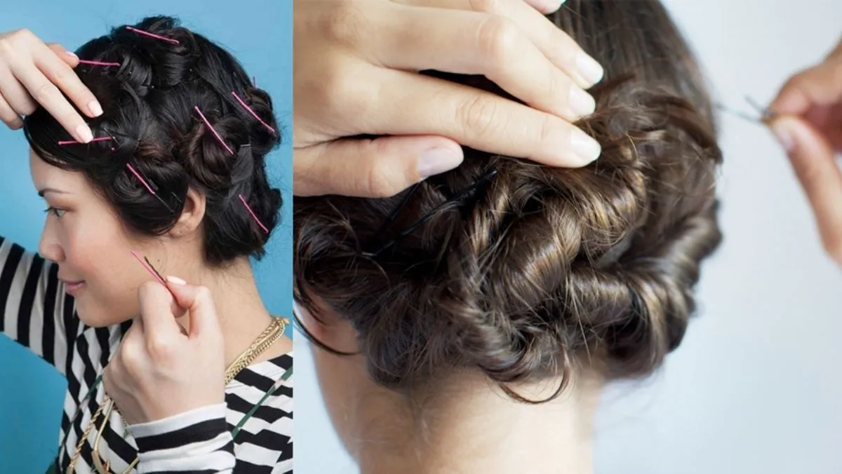 Kỹ thuật sử dụng kẹp tăm để làm tóc xoăn giữ nếp lâu dài