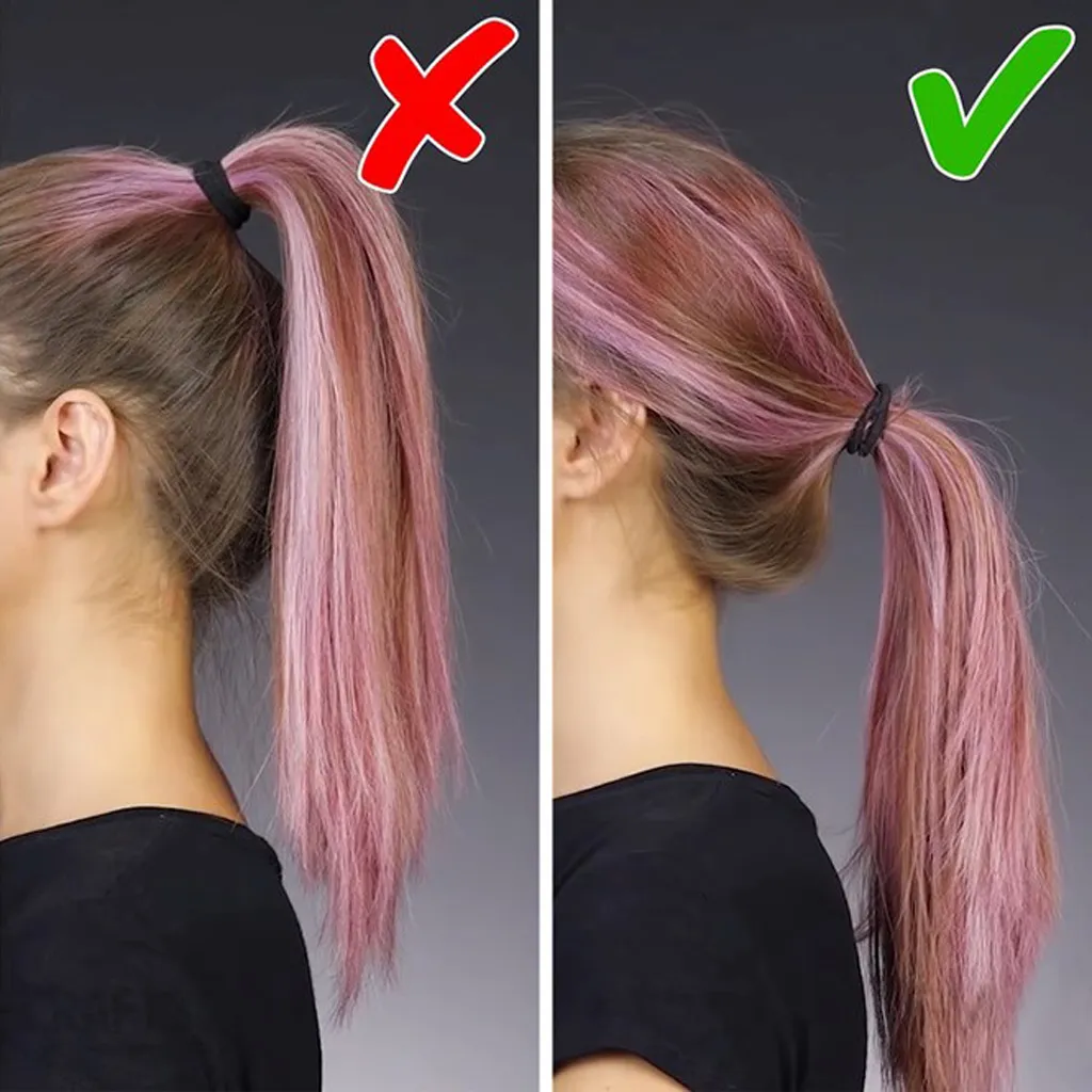 Hình ảnh bàn tay đang giữ một mớ tóc rụng, minh họa thói quen xấu cần loại bỏ để bảo vệ tóc