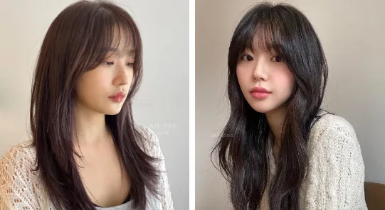 Tóc mái thưa trẻ trung, năng động, cá tính