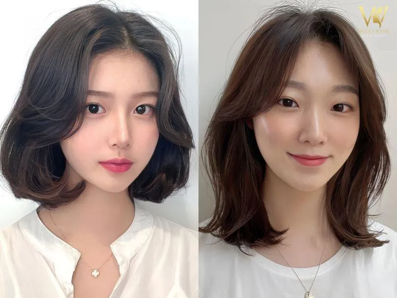 Mẫu tóc 2 mái nữ ngắn trẻ trung và năng động