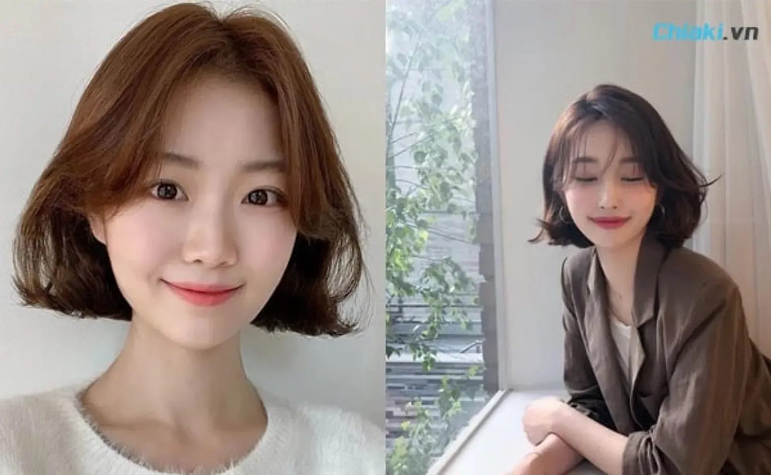 Kỹ thuật tết tóc kiểu Hàn Quốc, một kiểu tóc ngắn có thể tết bím tóc lỏng lẻo ở mái