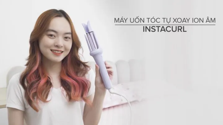 Quy trình chuẩn bị và chia tóc mái thành các lọn nhỏ trước khi uốn