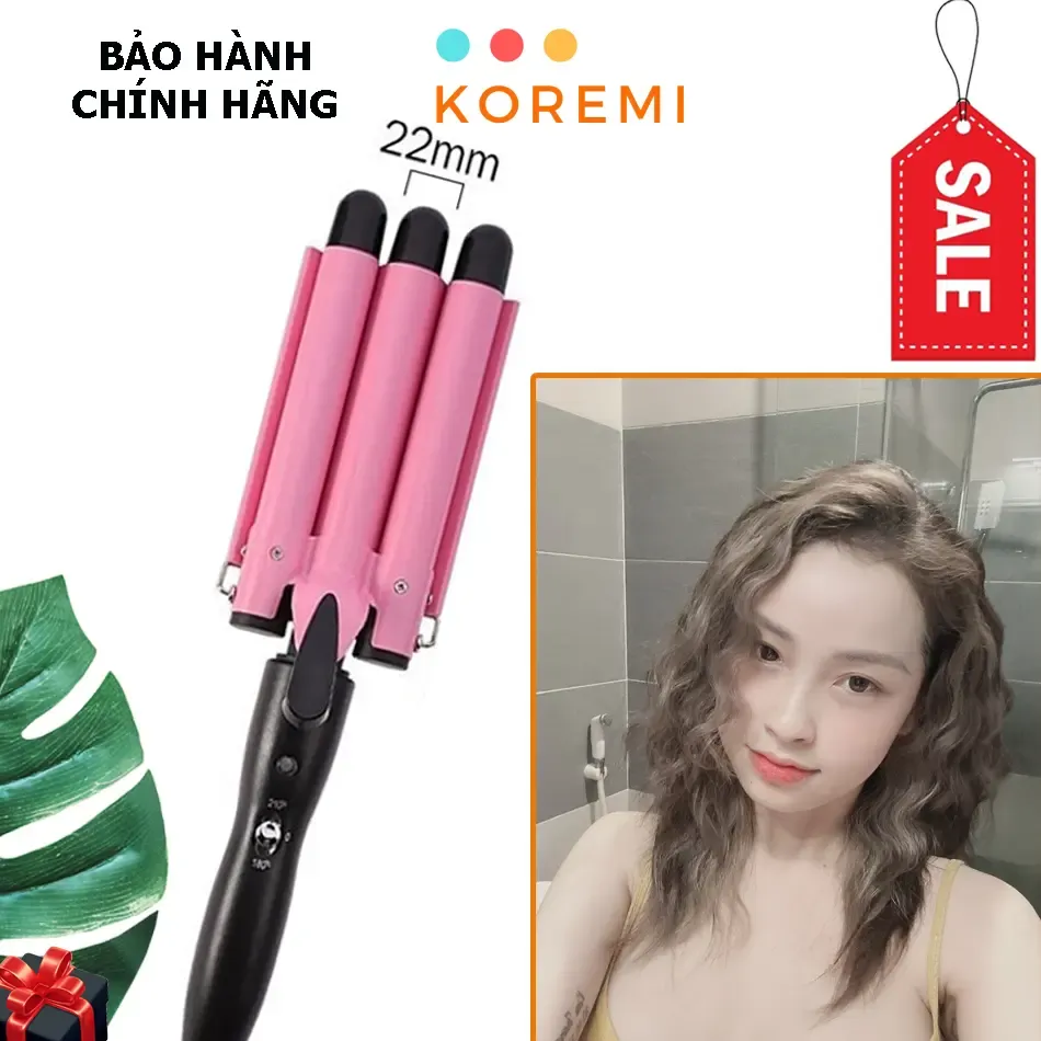 Máy bấm tóc gợn sóng thiết kế 3 trục tiện dụng
