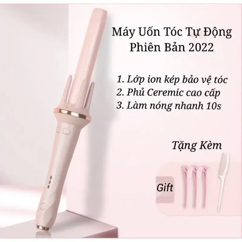 Máy Uốn Xoăn Tự Động Giúp Tóc Có Độ Bồng Bềnh Tự Nhiên