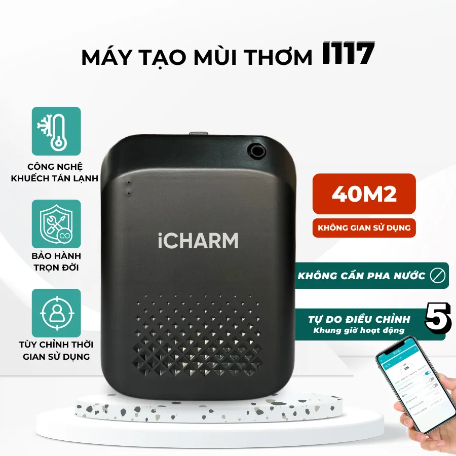 MÃ¡y xÃ´ng tinh dáº§u i117