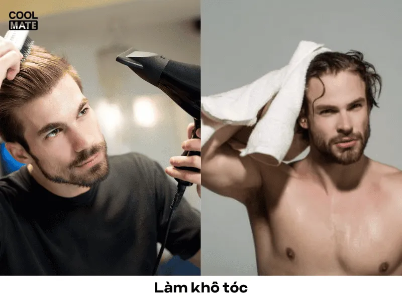 Để tóc khô tự nhiên hoặc dùng máy sấy ở chế độ gió lạnh hoặc nhiệt độ thấp để tránh làm tóc bị xơ rối