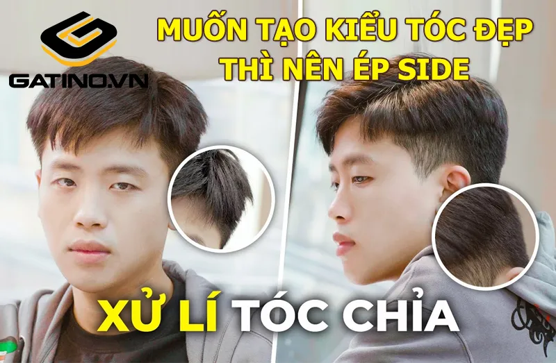 Tóc chỉa lung tung sau khi ngủ dậy là vấn đề thường gặp cần ép side để vào nếp