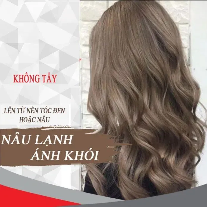 Tóc Nâu Lạnh là một màu nhuộm không cần tẩy rất được ưa chuộng