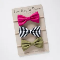 Những mẫu kẹp tóc, dây buộc tóc, nơ tuyệt đẹp dành cho các nàng tự làm ở nhà.